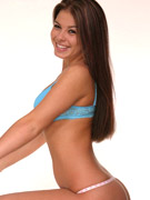 Kari pulls down her panties