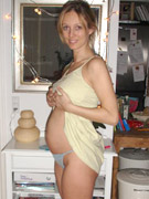 Homemade xxx pics of lusty pregnant cuties willingly posing nude on a cam.