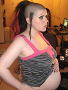 Amateur nasty future moms making sexy homemade pics of their huge tits.