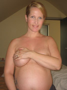Cock hungry preggo babes giving a head and getting fucked rough.