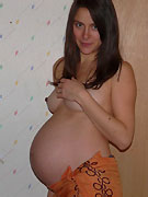 Preggo nikki is knocked up fucking hard on a stiff massive dick