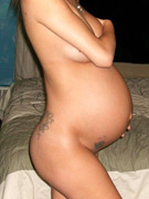 Hot pregnant slut tiffany really enjoys performing a blowjob