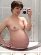 Lovely amateur preggo chicks willinlgy posing in sexy dresses and undies.