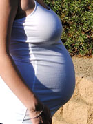 Pregnant tegan and purple vibrator