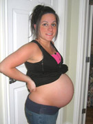 Pregnant wife shares husband`s cock with her cute girlfriend and gets double-teamed on a couch