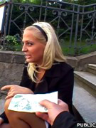 Lusty blonde i nsexy lingerie sucking and fucking in public. tags: reality, big dick, latex boots, blonde.