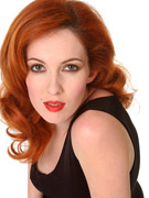 Laurel in a black one piece