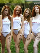 16 different flaming red pussies