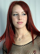 Redhead rose shows off her big boobs and plays with a toy big boobs dildo redhead shaved solo girl white panties