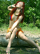 Tags: beautiful eyes, freckles, goosebumps, gorgeous, miniskirt, nice breasts, pale skin, redhead, shy, upskirt.