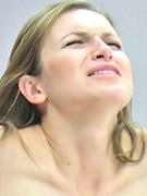 Dirty bitch plays with her wet cunt whilst her ass gets blistered