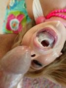 Lilith masturbates using her insanely giant dildos