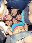 Amateurs upskirt with leggy babe showing pussy