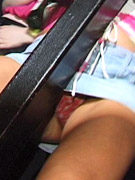 Naughty amateur siren in sexy sheer lingerie banging her tight pussy with her favorite sex toy