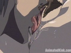 Crazy older hentai dude screwing young college girl.
