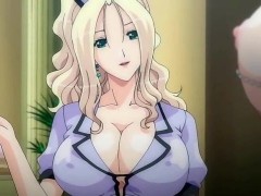 Roped busty hentai elf girl received an enormous cock deep in her pussy.