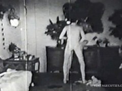 A long horny hardcore fuck vintage couple in the sixties