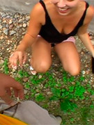 Hot girls showering in the sun light and tanning their gorgeous tits and pussies